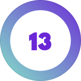 number 13 graphic